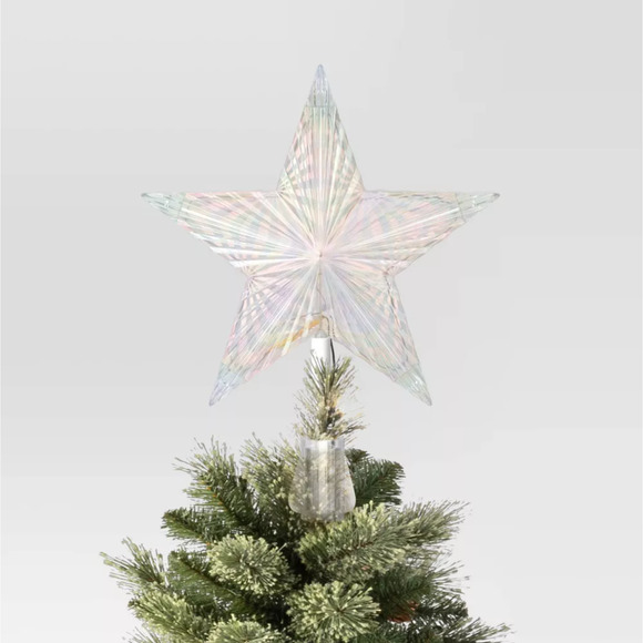 Light Up 5-Point Star Christmas Tree Topper Multicolor ChangingLit Holiday Decor - Picture 4 of 5
